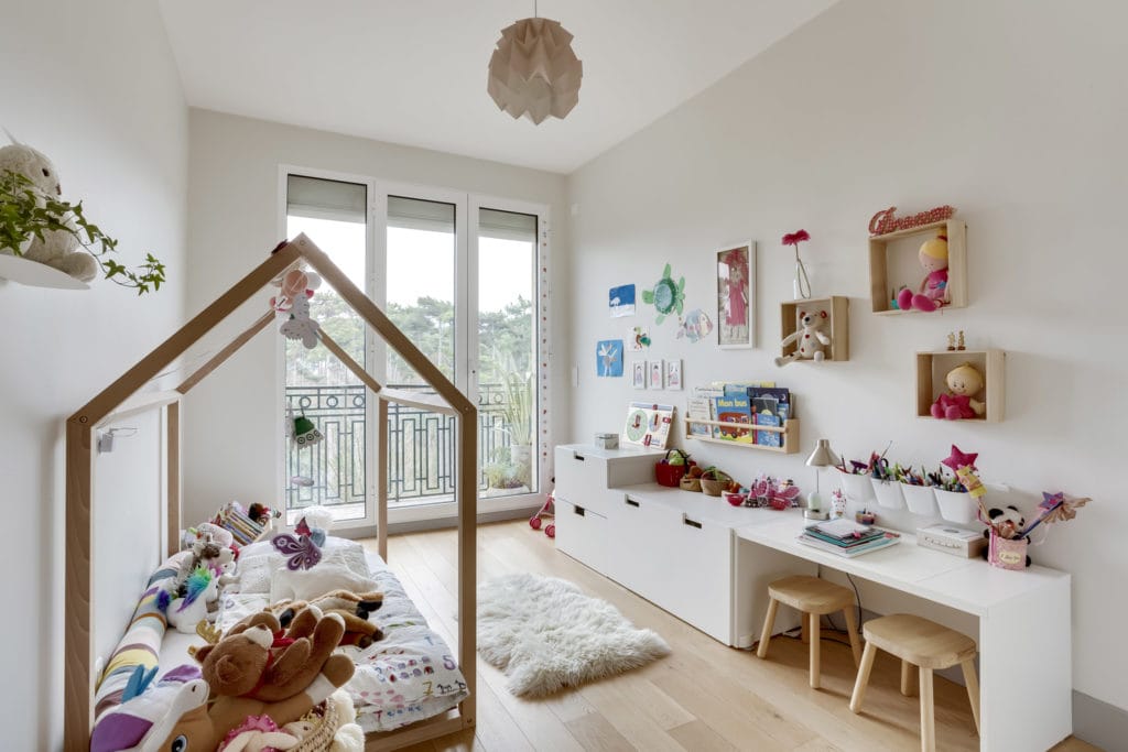 Rénovation - appartement - Blanc - Neuilly - chambre enfant