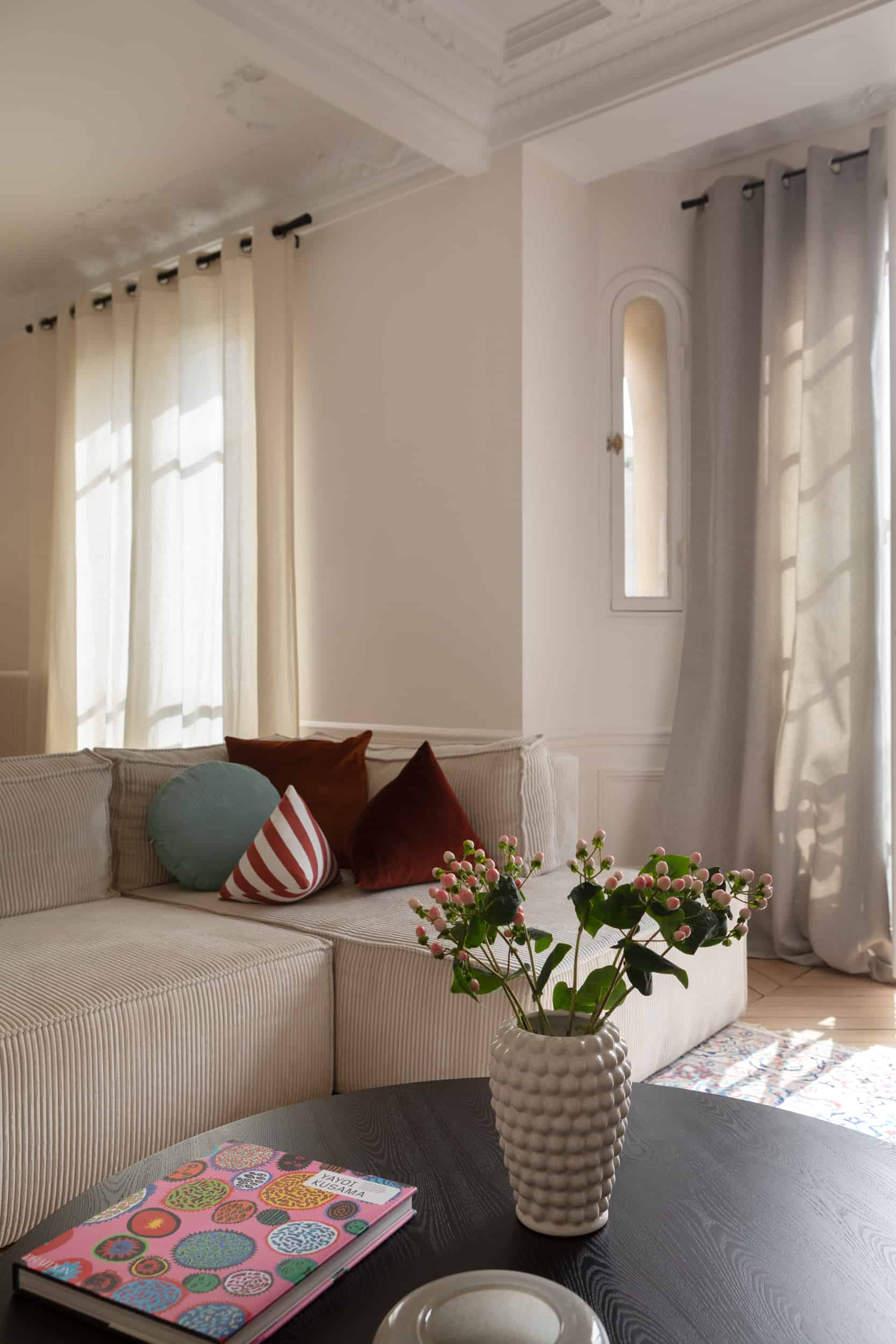 Rénovation - séjour salon - verrière- blanc - architecte d'intérieur